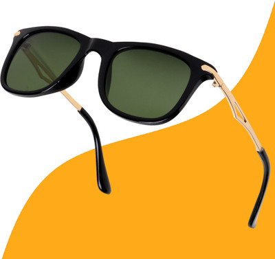 TheWhoop Rectangular Sunglasses(For Men & Women, Green)