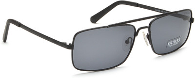 GUESS Rectangular Sunglasses(For Men, Grey)