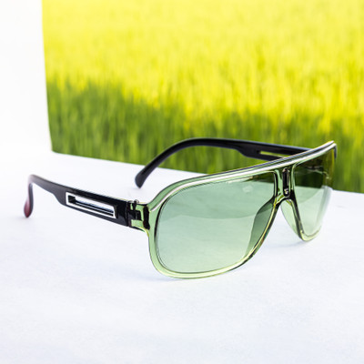 Durer Sports, Retro Square Sunglasses(For Men & Women, Green)