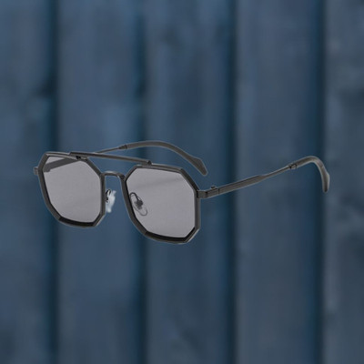 SpadeAces Retro Square Sunglasses(For Men & Women, Black)