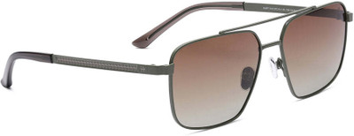 specsmakers Retro Square Sunglasses(For Men & Women, Brown)