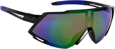 NuVew Sports, Wrap-around Sunglasses(For Men & Women, Green, Violet)