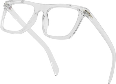 Rozti Rectangular, Wayfarer Sunglasses(For Men & Women, Clear)