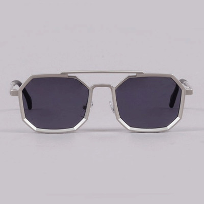 Shade House Rectangular Sunglasses(For Men, Grey)
