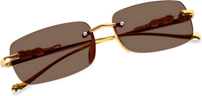 Accentz Rectangular Sunglasses(For Boys & Girls, Clear)