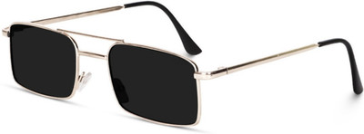 Dannilo Rectangular Sunglasses(For Men & Women, Black)