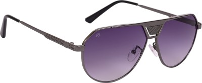 AISLIN Aviator Sunglasses(For Men, Violet)