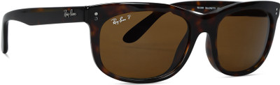Ray-Ban Rectangular Sunglasses(For Men & Women, Brown)