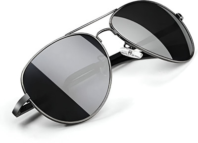 Sunglassy Aviator Sunglasses(For Men, Black)