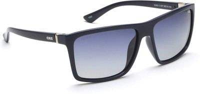 IDEE Retro Square Sunglasses(For Men, Blue)