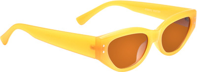 PETER JONES Cat-eye Sunglasses(For Girls, Brown)