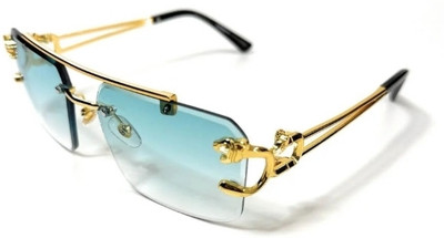 Sunglasses Retro Square, Spectacle , Clubmaster, Rectangular Sunglasses(For Boys & Girls, Blue)
