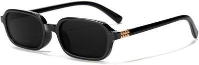 ARICKS Retro Square Sunglasses(For Men & Women, Black)