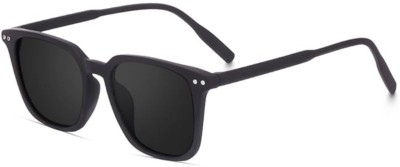 Supreno Wayfarer Sunglasses(For Men, Black)