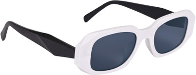 Dressberry Rectangular Sunglasses(For Men & Women, Black)