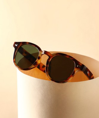 Haute Sauce Round Sunglasses(For Women, Green)