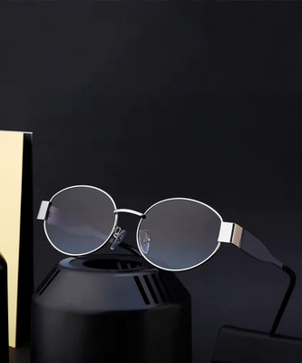 HUVORA Oval Sunglasses(For Women, Black)