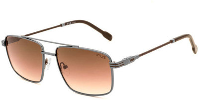 IRUS by IDEE Rectangular Sunglasses(For Men, Brown)