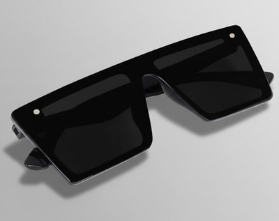 ROADWAY Retro Square, Wayfarer, Sports Sunglasses(For Men & Women, Black)