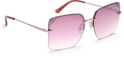 IDEE Retro Square Sunglasses(For Women, Pink)