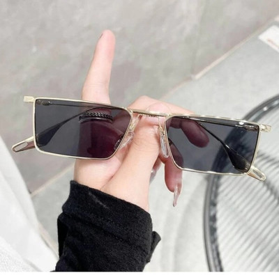 Zeemork Rectangular, Retro Square Sunglasses(For Men & Women, Black)