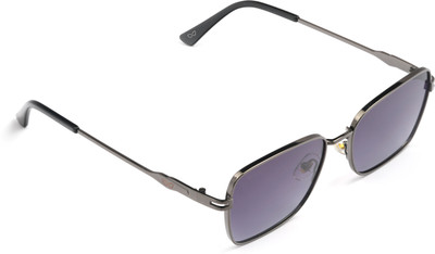 Eyeric Rectangular Sunglasses(For Men, Purple, Black)