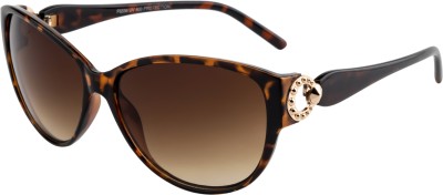 Fair-x Cat-eye Sunglasses(For Women, Brown)