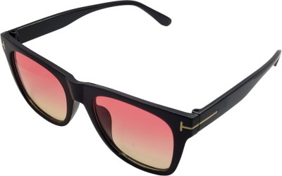 Urban Lens Retro Square, Rectangular, Aviator Sunglasses(For Men & Women, Pink)