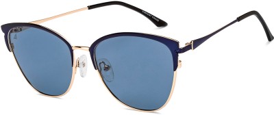 VINCENT CHASE by Lenskart Cat-eye Sunglasses(For Women, Blue)