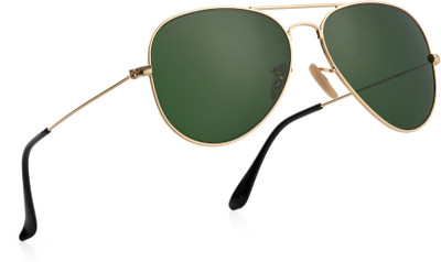 ROYAL SON Aviator Sunglasses(For Men & Women, Green)