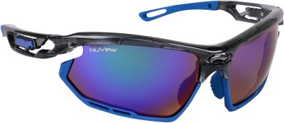 NuVew Sports, Wrap-around Sunglasses(For Men, Green, Blue)