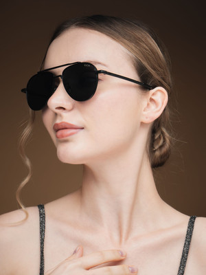 IDOR Aviator Sunglasses(For Men, Black)