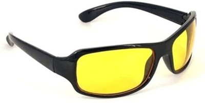 AZCART Sports, Shield, Oval Sunglasses(For Boys & Girls, Yellow)
