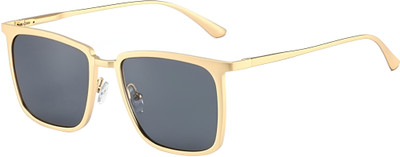 PROVOGUE Rectangular Sunglasses(For Men & Women, Black)