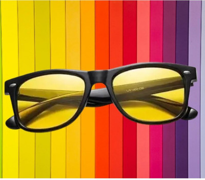 house of common Wayfarer Sunglasses(For Men & Women, Yellow)