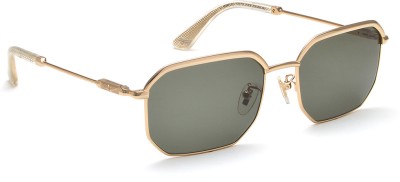 POLICE Retro Square Sunglasses(For Men, Green)