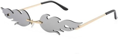 Augen Butterfly Sunglasses(For Men & Women, Silver)