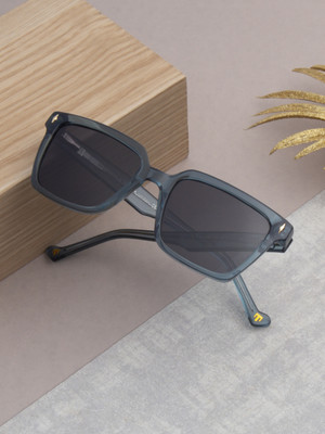 Ted Smith Retro Square Sunglasses(For Men & Women, Green)