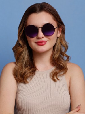 Sunnies Round Sunglasses(For Women, Pink)