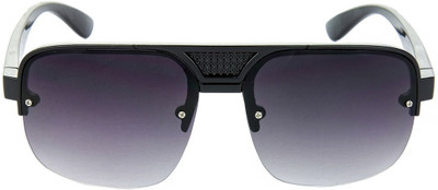Redleaf Rectangular Sunglasses(For Men & Women, Grey)