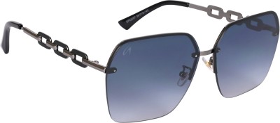 AISLIN Over-sized, Wayfarer Sunglasses(For Men & Women, Grey)