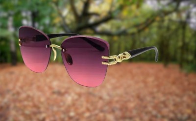 SpadeAces Butterfly Sunglasses(For Women, Pink)