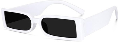 Netwiz Rectangular Sunglasses(For Boys & Girls, Black)