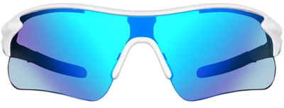 Saros Wrap-around Sunglasses(For Men, Blue)