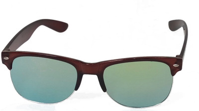 Redleaf Wayfarer Sunglasses(For Men, Golden, Blue)