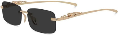 4Flaunt Rectangular Sunglasses(For Men & Women, Black)