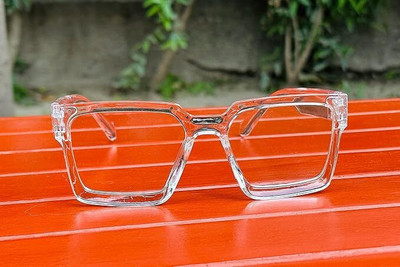 AKAYI Retro Square Sunglasses(For Men & Women, Clear)