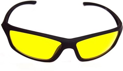 90stethix Wrap-around Sunglasses(For Men, Yellow)