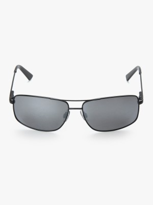 Invu Rectangular Sunglasses(For Men & Women, Grey)