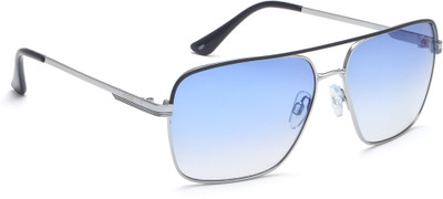 IDEE Retro Square Sunglasses(For Men, Blue)